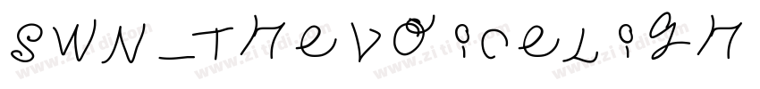 SWN TheVoiceLight字体转换